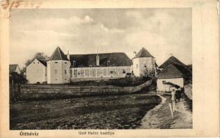 Olthévíz, Hoghiz; Gróf Haller kastély; kiadja Briegel József fényképész / castle (EK)