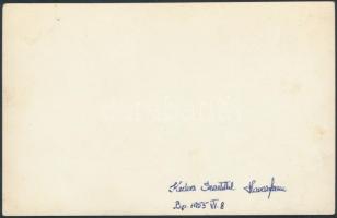 Havas Ferenc(1935-2007) táncművész és táncművész aláírása az őt ábrázoló fotón