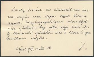 1914 Berzeviczy Albert V.B.T. Tanácsos, A M. Tud. Akadémia Elnöke, ny. minister orsz. képviselő névj...