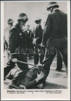 cca 1960-1970 4 db különféle háborúval kapcsolatos MTI fotó (Kasmír, Vietnám, tüntetések, stb.), kül...