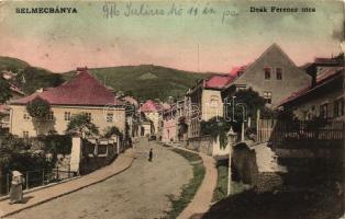 Selmecbánya, Deák Ferencz utca / street (EK)
