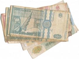 30db-os vegyes külföldi bankjegy tétel, közte Bulgária, Jugoszlávia, Románia, Spanyolország, Szovjet...