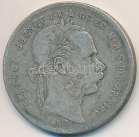 1879KB 1Ft Ag "Ferenc József / Középcímer" T:3 Adamo M15