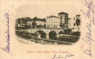 Padova, Ponte Molino, Torre di Ezzelino / bridge, tower