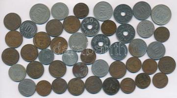 1926-1944. 1f-20f 47db-os vegyes fillér tétel klf évszámokkal T:vegyes