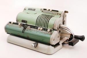 Calcorex fém számológép, kopott, 25×15 cm