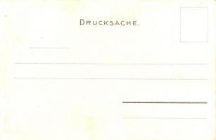 Ungarischer Magnat; Brázay-féle sósborszesz reklám / Hungarian Magnate on horseback, litho