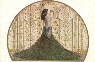 Vanity / Die Eitelkeit; Russian art postcard, T.S.N. R.M. No. 228. s: S. Solomko