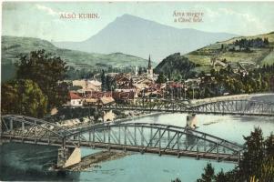 Alsókubin, Árva megye a Choc felé; kiadja Feitzinger Ede 1908/18
