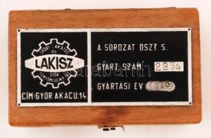 LAKISZ 8 db-os súlykészlet eredeti fa dobozában