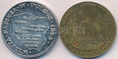 Lengyelország 1983. "II. János Pál pápa lengyelországi látogatása" fém emlékérem (35,5mm) ...