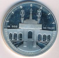Amerikai Egyesült Államok 1984S 1$ Ag "XXIII. nyári olimpiai játékok Los Angeles" eredeti ...