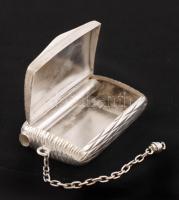 Ezüst (Ag.) gyufatartó, jelzett, nettó 54,6 g