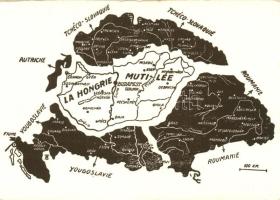 Magyar Nemzeti Szövetség / Hungarian irredenta, Trianon map (EK)