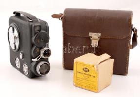 Eumakro felvevőgép saját tokjában, leírással, működik + 1 doboz Forte Finepan fordítós film (triacet...