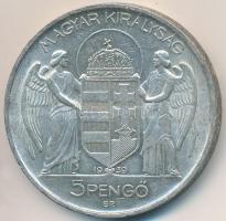 1939. 5P Ag "Horthy balra" T:2 patina
Adamo P8.2