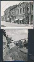 cca 1950-1960 Miskolc belvárosa, 4 db fotó, 11,5x15,5 cm