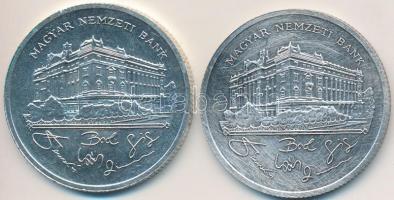 1992. 200Ft Ag "MNB" (2x) T:2,2-