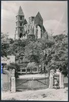 A zsámbéki templom romjai, 3 db fotó, 17x11 cm