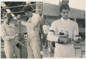 Vívók, 4 db, hátoldalon feliratozva, 13x18, 16x18 és 18x23 cm