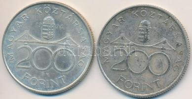 1994. 200Ft Ag "Deák" (2x) T:2,2-