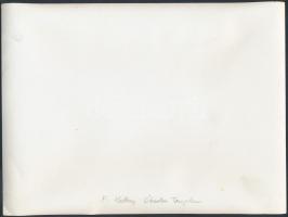 Heltay Fotó: Óbudai templom az 1950-es években, hátoldalon feliratozva, 18x24 cm