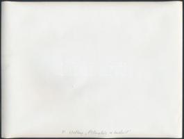 Heltay Fotó: Pillantás a hídról az esztergomi bazilikánál,  hátoldalon feliratozva, 18x24 cm