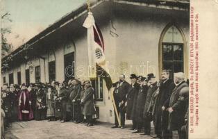 1910 Budapest XIV. Zugló, Szent Antal Kápolna, Dr. Kohl Medárd püspök, Dr. Bárczy István polgármester és neje (EK)