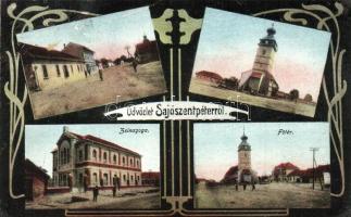 Sajószentpéter, Fő tér, zsinagóga, Art Nouveau (r)
