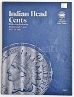 Érmetartó album a Flying Eagle és Indian Head centek részére Album for collecting Flying Eagle and Indian Head cents