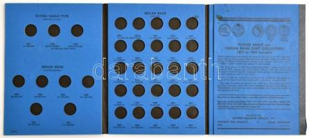 Érmetartó album a "Flying Eagle" és "Indian Head" centek részére
Album for coll...