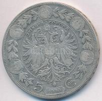 Ausztria 1900. 5K Ag Ferenc József T:3  Austria 1900. 5 Corona Ag Franz Joseph C:F