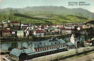 Rózsahegy, Ruzomberok; vasútállomás; kiadja Valuch János / railway station