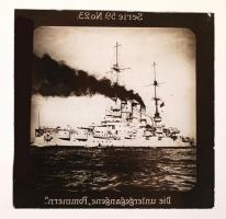 cca 1913-1917 Der Weltkrieg X. Theil: Die deutsche Flotte und ihre Heldentaten, 24 db üvegnegatív a ...