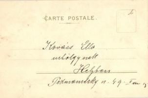 Art Nouveau postcard, floral lady Meissner & Buch; A. Sockl Vienne Serie VI. No. 30 litho