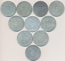 1947. 5Ft Ag "Kossuth" (10x) T:2-,3