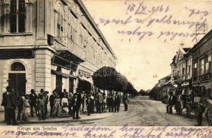 Zimony, Semlin; Fő utca, Hauptgasse / main street (fa)