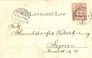 1898 Nagykőrös, floral (fl)