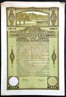 Budapest 1920. "Budapest Székesfőváros" 4 1/2%-os kötelezvénye 1000K-ról magyar és német n...