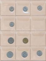 104db-os vegyes magyar és külföldi fémpénz tétel műbőr érmetartó albumba rendezve T:vegyes
104pcs o...