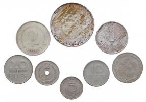 1967. 2f + 5f + 10f + 20f + 50f + 1Ft Ag + 2Ft Ag + 5Ft Ag, fiktív veret "Kabinet sor" ere...