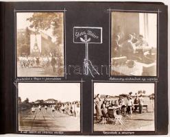 1952 Sportélet a főpostán, 93 db fotó a postás dolgozók sportolásáról, túrázásáról, balatoni, badacs...