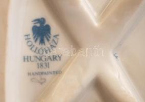 Hollóházi népviseletes asszony, kézzel festett jelzett, hibátlan, m:28 cm