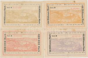 Németország / Weimari Köztársaság / Untertaunuskreises 1923. 500.000M + 10.000.000M + 50.000.000M + ...