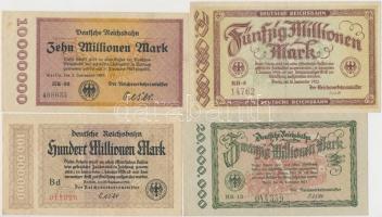 Németország / Weimari Köztársaság 1923. 10db klf "Birodalmi Vasút" bankjegy T:vegyes
Germ...