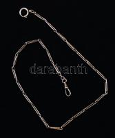 Ezüst(Ag) óralánc, jelzett, h: 40 cm, nettó: 10,6 g