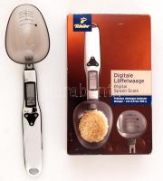 Tchibo digitális kanálmérleg kis súlyok mérésére (kb. 0,5-300 g), használati utasítással, saját dobozában, jó állapotban