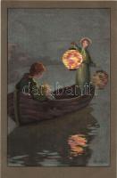 4 db használatlan Barham szignós motívumlap; M. Munk 705, 735 / 4 pre-1945 unused, signed art postca...