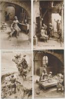 Ótestamentum - 60 db használatlan Mastroianni szobor-művészlap jó minőségben/ A collection of 60 unused Mastroianni sculptochromie postcards in good quality. A- Noyer 1916.