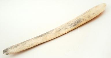 cca 1900 Régi, csont levélbontó, 17cm